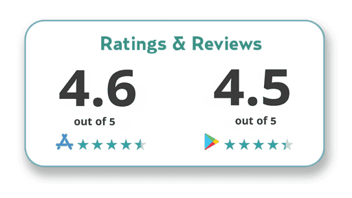 App Store and Play Store Ratings